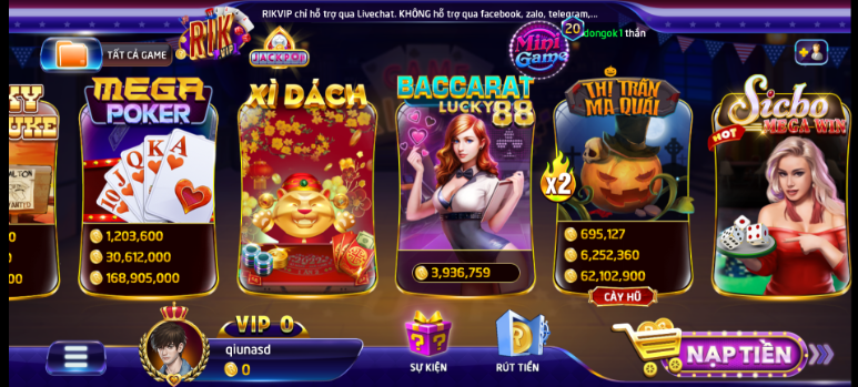 Một số thể loại game bài đổi thưởng phổ biến