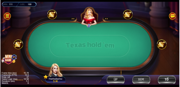 Một ván cược bài poker đổi thưởng online sẽ có 4 vòng chơi