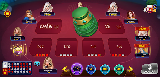 Giao diện game xóc đĩa tại nhà cái Rikvip